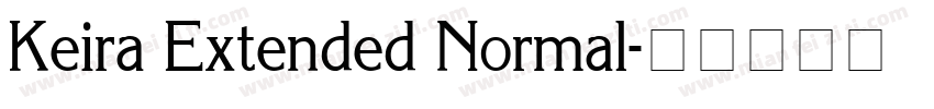 Keira Extended Normal字体转换